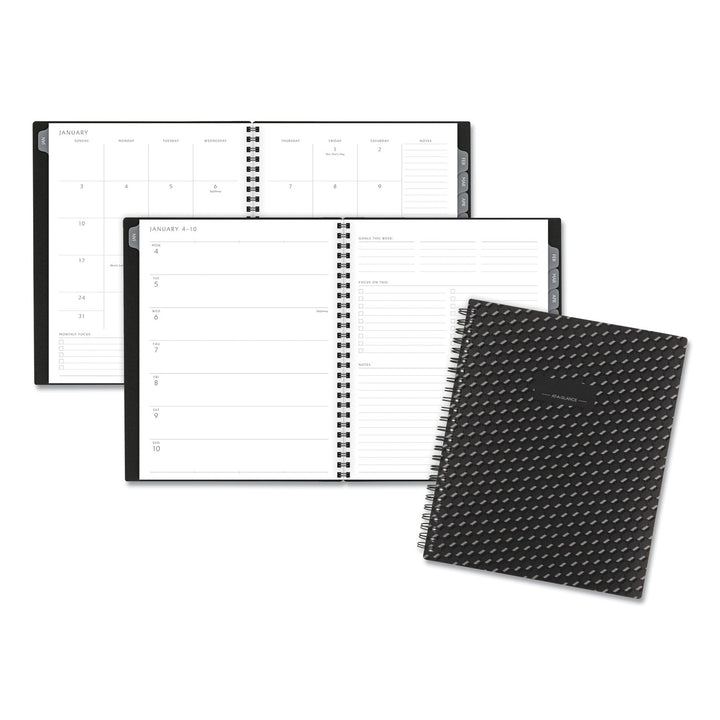 Elevation Poly Weekly/monthly Planner, 8.75 X 7, Black Cover, 12-month (jan To Dec): 2023