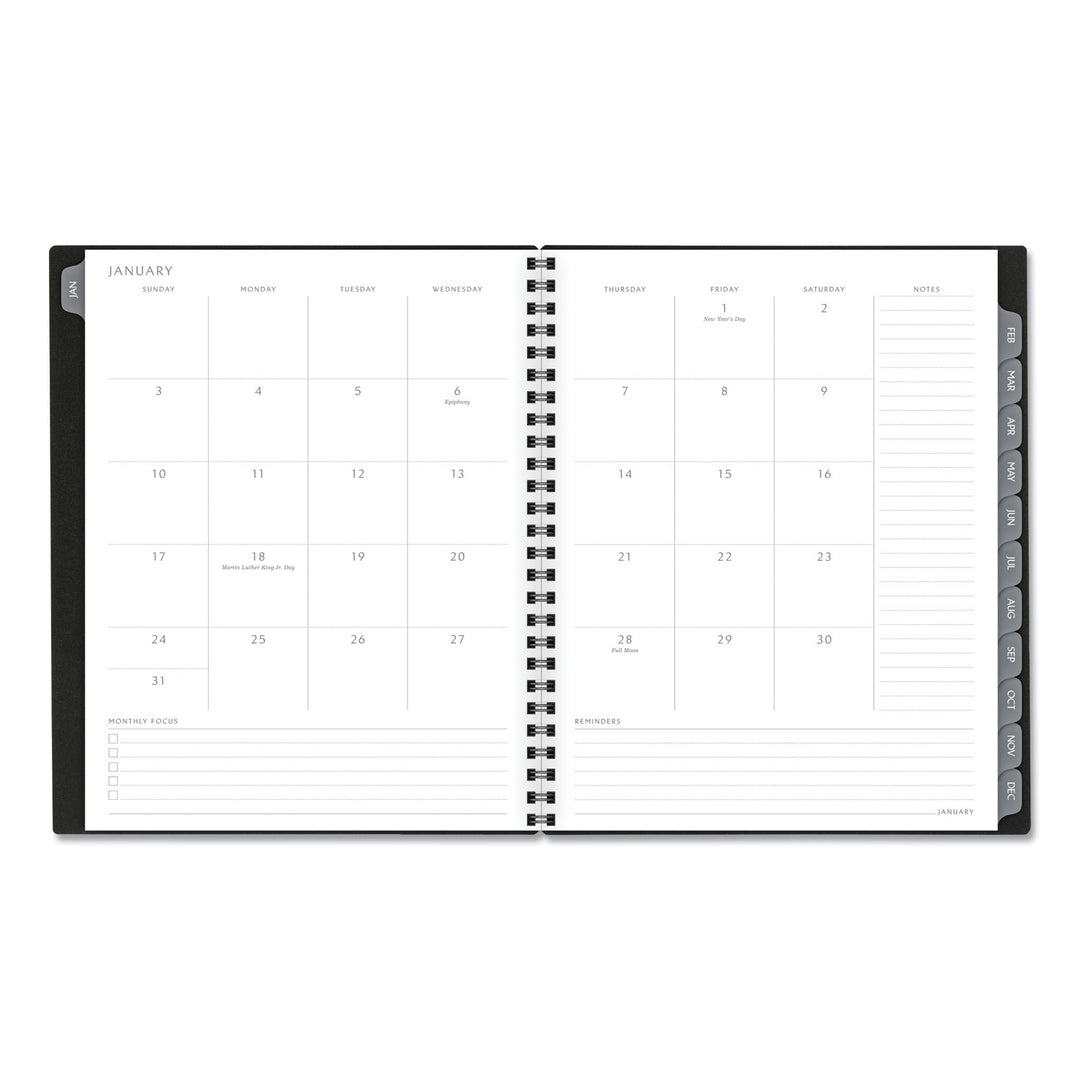 Elevation Poly Weekly/monthly Planner, 8.75 X 7, Black Cover, 12-month (jan To Dec): 2023