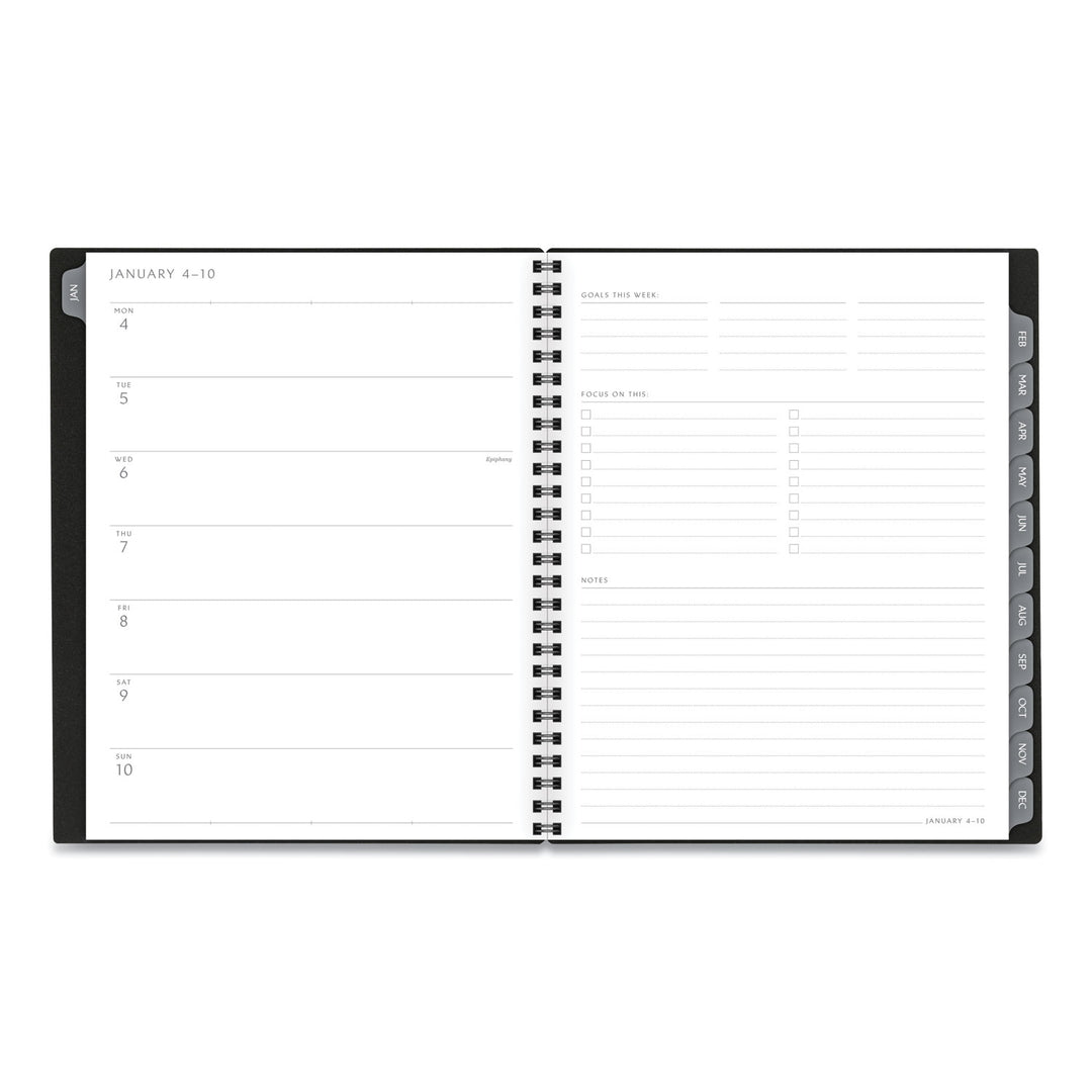 Elevation Poly Weekly/monthly Planner, 8.75 X 7, Black Cover, 12-month (jan To Dec): 2023