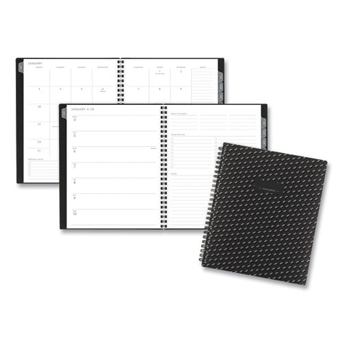 Elevation Poly Weekly/monthly Planner, 8.75 X 7, Black Cover, 12-month (jan To Dec): 2023