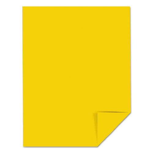 Color Cardstock, 65 Lb Cover Weight, 8.5 X 11, Sunburst Yellow, 250/pack