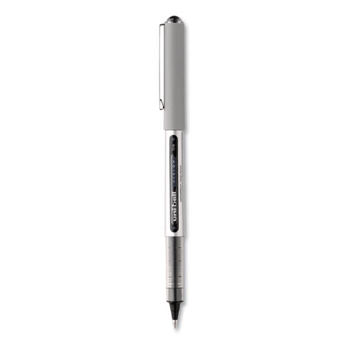 Vision Roller Ball Pen, Stick, Fine 0.7 Mm, Black Ink, Silver Barrel, 36/pack