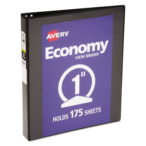 Economy View Binder With Round Rings , 3 Rings, 2" Capacity, 11 X 8.5, White, (5731)