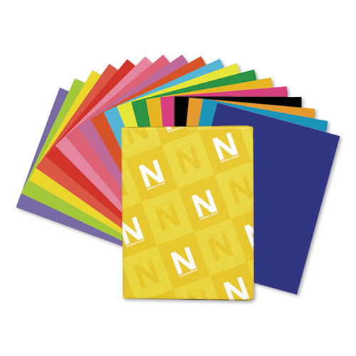 Color Cardstock, 65 Lb Cover Weight, 8.5 X 11, Solar Yellow, 250/pack