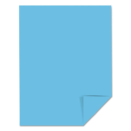 Color Cardstock, 65 Lb Cover Weight, 8.5 X 11, Lunar Blue, 250/pack