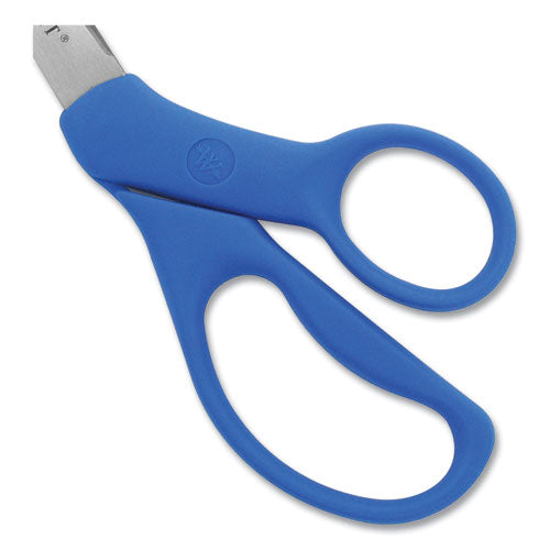 Preferred Line Stainless Steel Scissors, 8" Long, 3.5" Cut Length, Blue Offset Handle