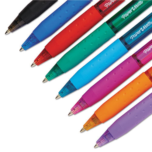 Inkjoy 300 Rt Ballpoint Pen Retractable, Medium 1 Mm, Assorted Ink And Barrel Colors, 8/pack