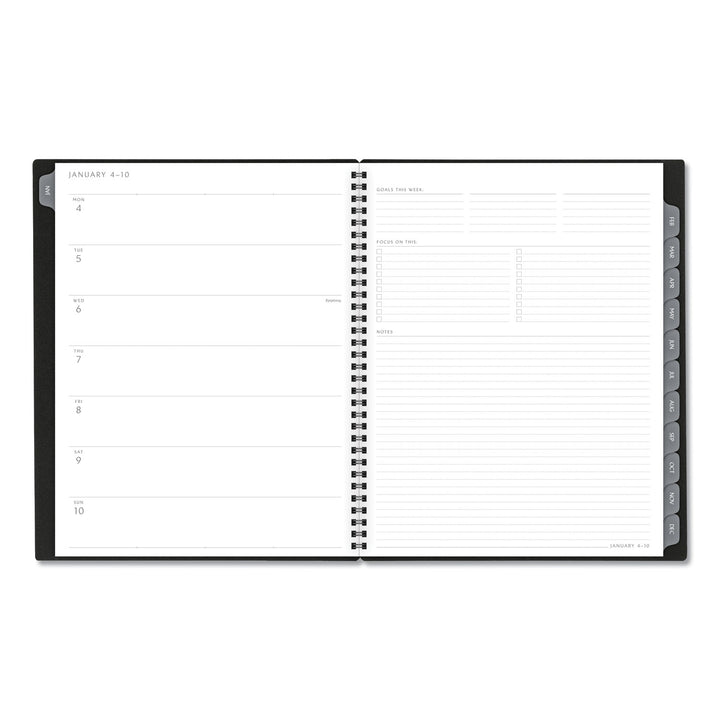 Elevation Poly Weekly/monthly Planner, 11 X 8.5, Black Cover, 12-month (jan To Dec): 2023