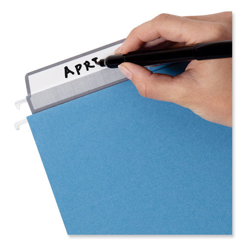 Colored Hanging File Folders With Protab Kit, Letter Size, 1/3-cut, Blue