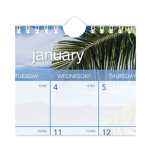 Tropical Escape Wall Calendar, Tropical Escape Photography, 15 X 12, Pale Blue/multicolor Sheets, 12-month (jan To Dec): 2023