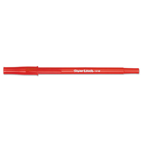 Write Bros. Ballpoint Pen, Stick, Medium 1 Mm, Black Ink, Black Barrel, Dozen