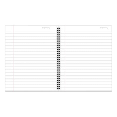 Wirebound Business Notebook, 1-subject, Wide/legal Rule, Black Linen Cover, (80) 11 X 8.5 Sheets