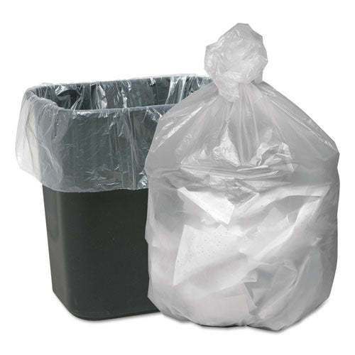 Waste Can Liners, 16 Gal, 6 Microns, 24" X 31", Natural, 50 Bags/roll, 20 Rolls/carton