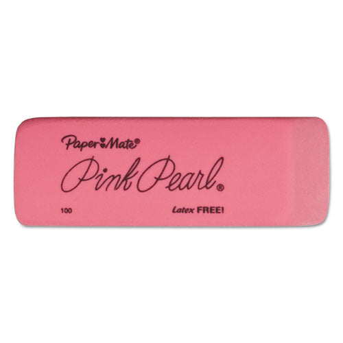 Pink Pearl Eraser, For Pencil Marks, Rectangular Block, Medium, Pink, 24/box