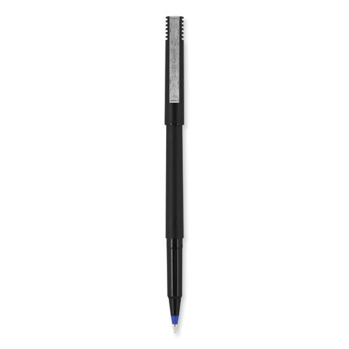 Roller Ball Pen, Stick, Micro 0.5 Mm, Black Ink, Black Matte Barrel, 36/pack