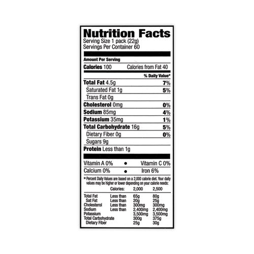 Oreo Chocolate Sandwich Cookies, 0.78 Oz Pack, 2 Cookies/pack, 60 Packs/box, Ships In 1-3 Business Days Oreo Chocolate Sandwich Cookies, 0.78 Oz Pack, 2 Cookies/pack, 60 Packs/box, Ships In 1-3 Business Days