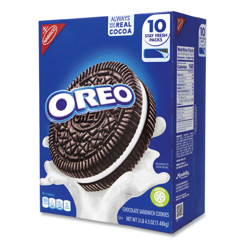 Oreo Chocolate Sandwich Cookies, 0.78 Oz Pack, 2 Cookies/pack, 60 Packs/box, Ships In 1-3 Business Days