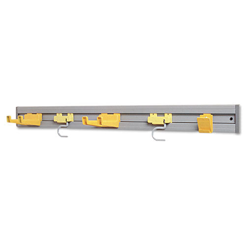 Closet Organizer/tool Holder, 34w X 3.25d X 4.25h, Gray
