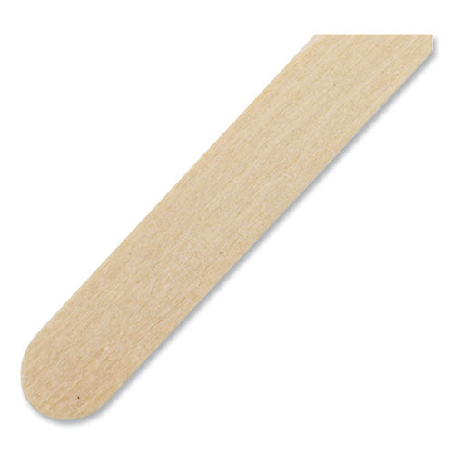 Wood Coffee Stirrers, 7.5" Long, 500/box, 10 Boxes/carton