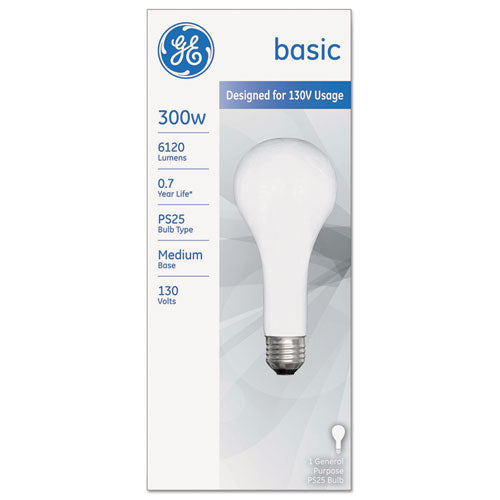 Incandescent Basic Bulb, A21, 200 W, Soft White