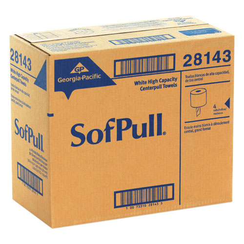 Sofpull Premium Towels Centerpull High Capacity White 7.8x15 560/roll 4/Case