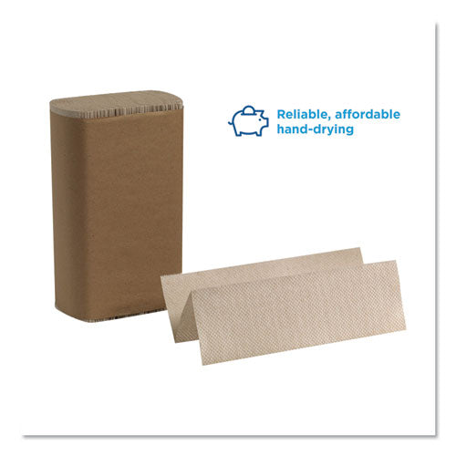 Pacific Blue Basic M-fold Paper Towels 1-ply 9.2x9.4 Brown 250/pack 16/Case
