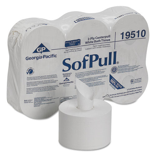 Sofpull 2-Ply High Capacity White Centerpull Towel, Septic Safe 1,000/roll 6/Case