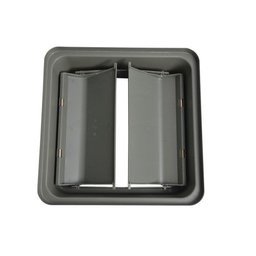 1225-02Gy Sq Garbage Swing Lid Pvc 25-Gal Gray 1/Each