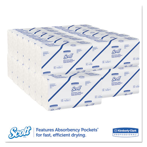 Pro Scottfold Towels, 1-ply, 9.4 X 12.4, White, 175 Towels/pack, 25 Packs/carton