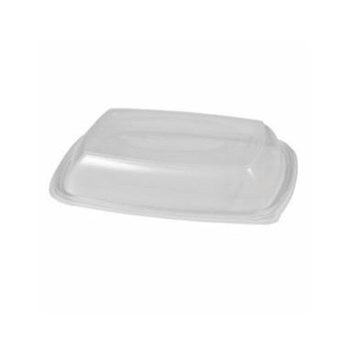 Dome Lid For Rectangle Container, Clear, Large50 150/Case