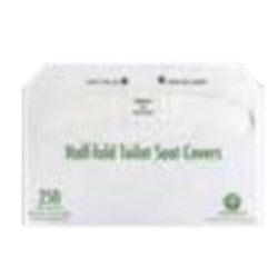 Half Fold Toilet Seat Cover Recycled White 5000/Case