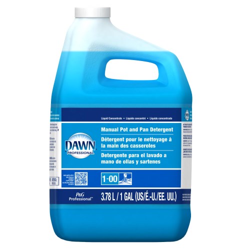 Dawn Manual Pot & Pan Regular Scent Liquid Dish Soap Blue 1 Gal 4/Case