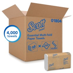 Scott Multifold Towel 9.25X9.4 White 4000/Case