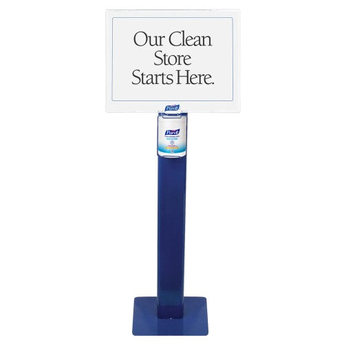 15.88 L X 15.88 W X 45.25 H Blue Hand Sanitizing Wipes Floor Stand Dispenser 1/Each