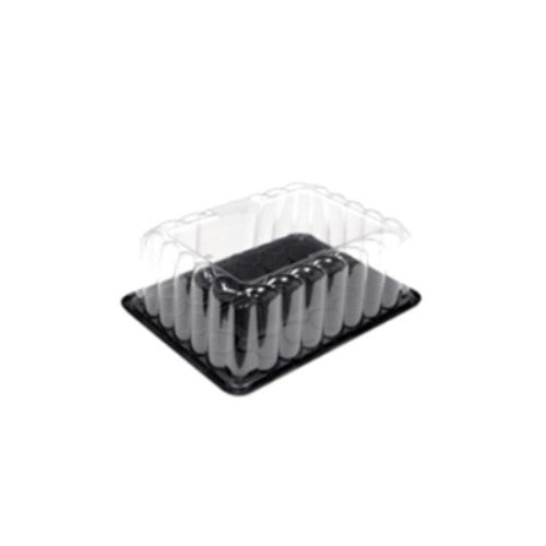 5J050Pdclc 1/4 Sheet Cake Comb W/5" Dome Clr Base / Clr Dome /Case