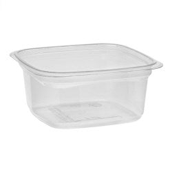 Clear Plastic Square Deli Container - 12 Oz. 960/Case