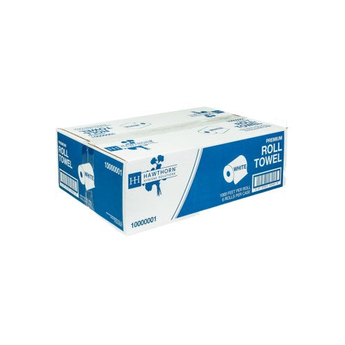Hawthorn Paper Premium Heavy Weight Towel Roll, White, 7.9" X 1000'000 /Case
