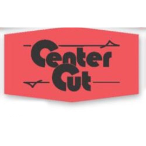 Little Grabbers Center Cut Day Glo Red Label - 1.37" X 0.78" 1000/Roll