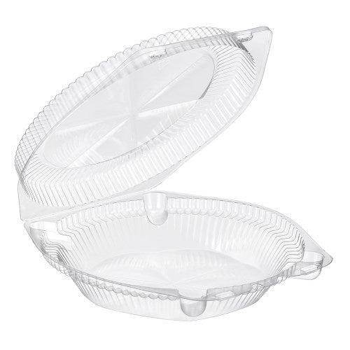 Hinged Pie Container, Pet, 9", Clear 200/Case