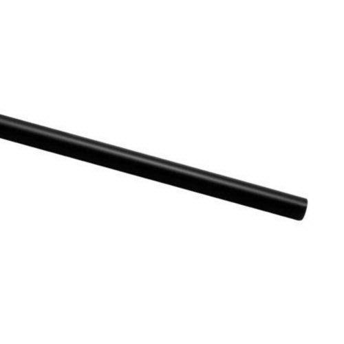 Jumbo Straw Black Unwrapped - 7.75" 12500/Case
