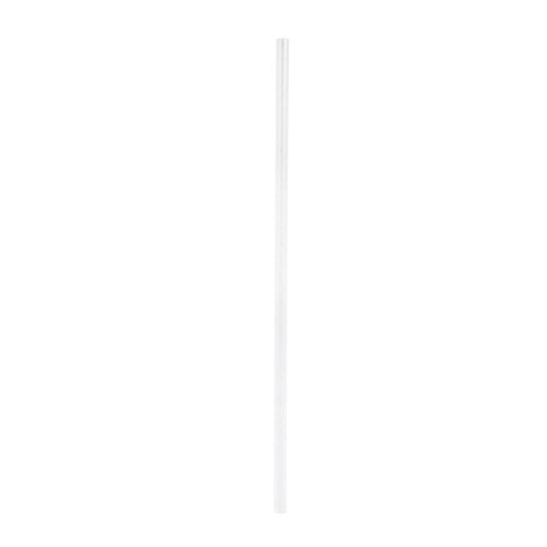 Clear Unwrapped Jumbo Straw - 7.75" 12500/Case