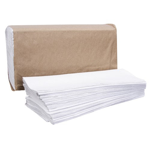 Right Choice™ Paper Multifold Towel 1-Ply 250-Sheets, White, 9" X 9.45" 4000/Case