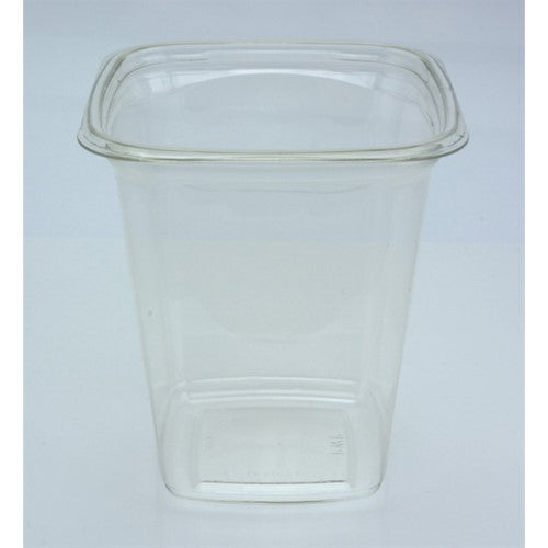 Plastic 4" Square Clear Deli Container - 32 Oz. 480/Case