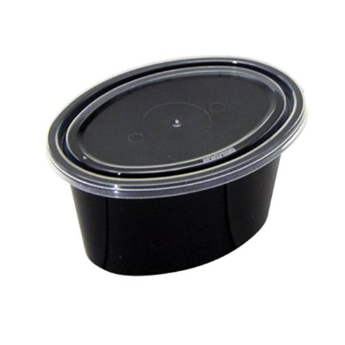 Ellipso Souffl‚ Cup And Lid Combo 2 Oz Black 1000/Case