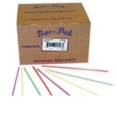 Jumbo Straw Polypropylene Kelly Green Paper Wrapped - 7.75" 5000/Case