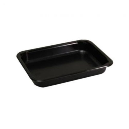 Medium Rectangle Tray Black - 23.5 Oz. 420/Case