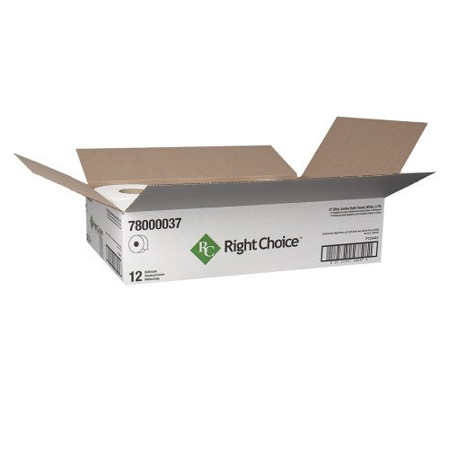 Right Choice™ Paper Ultra Jrt Tissue 2-Ply, White, 9"2 12/Case