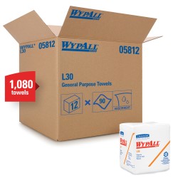 Wypall Cloth L30 Economizer Wipe White080 12/90/Case