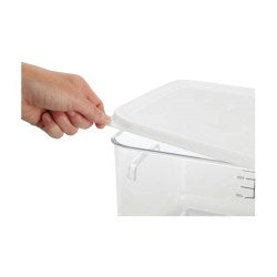 Lid For Square Storage Container 2 Qt — 8 Qt White 12/Case