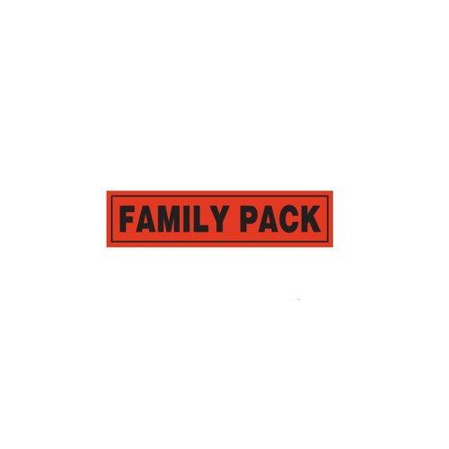 Family Pack Label - 1" X 4" 1/Roll